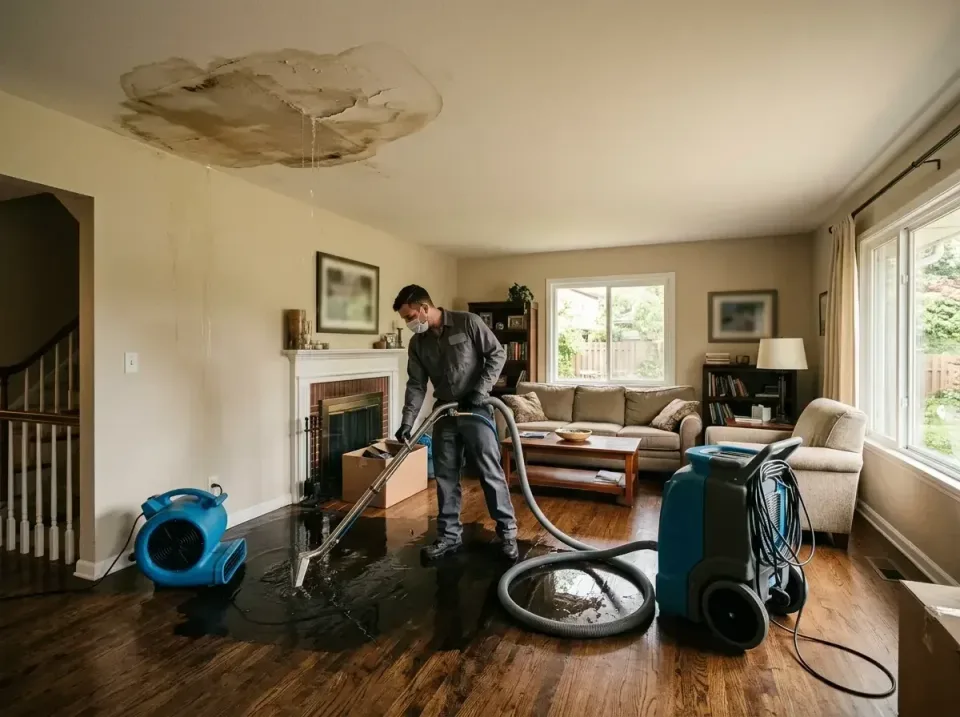 attic-pipe-burst-ceiling-drip-008 — frequently asked questions, Water Damage Restoration & Carpet Care in Sparta, MO